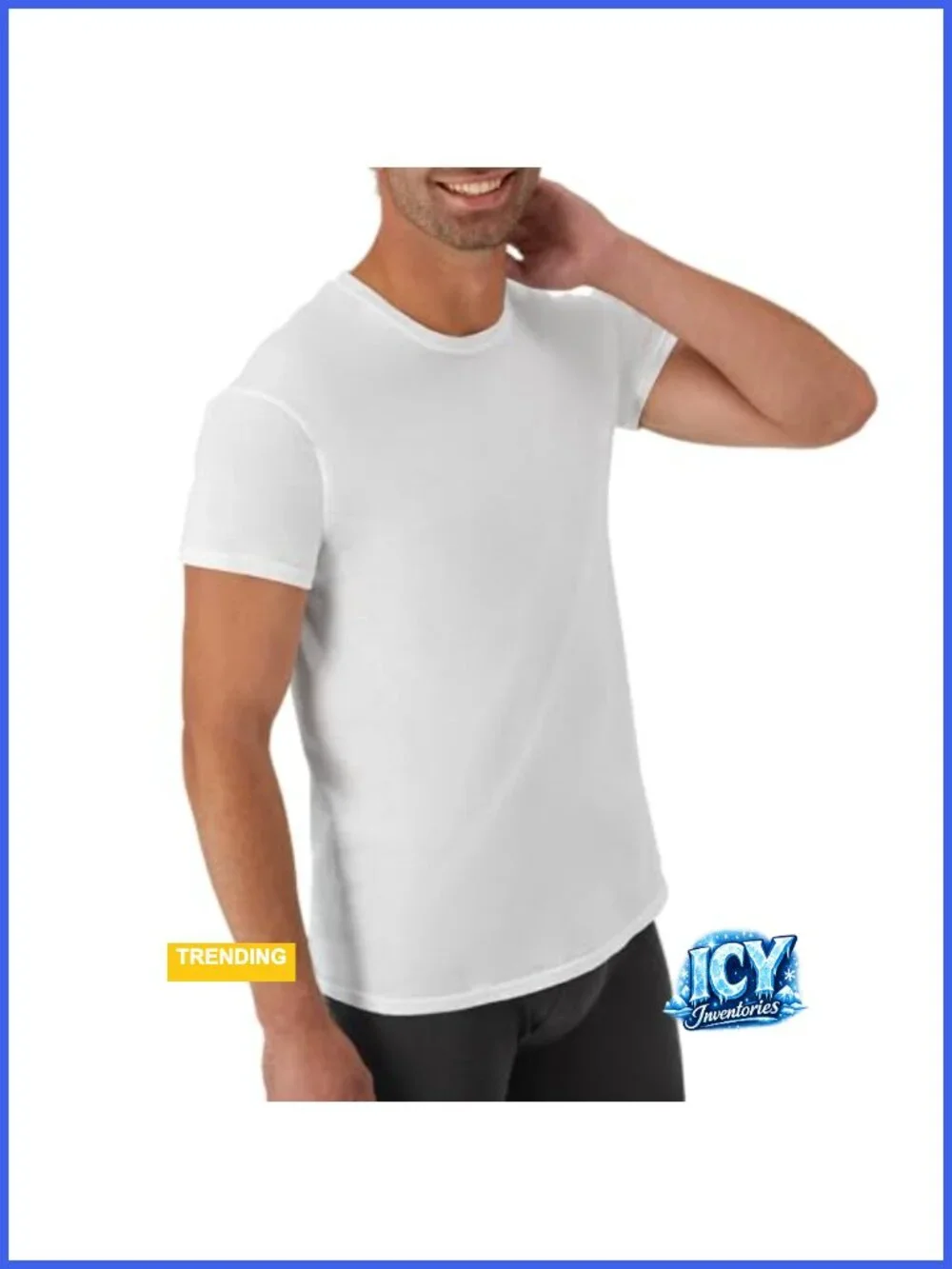 Classic Fit Mens Undershirt Packs Stay-Tucked Cotton Tees Multi-Pack